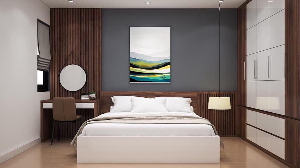 Tấm ốp nhựa giả đá cho phòng ngủ - Image 2